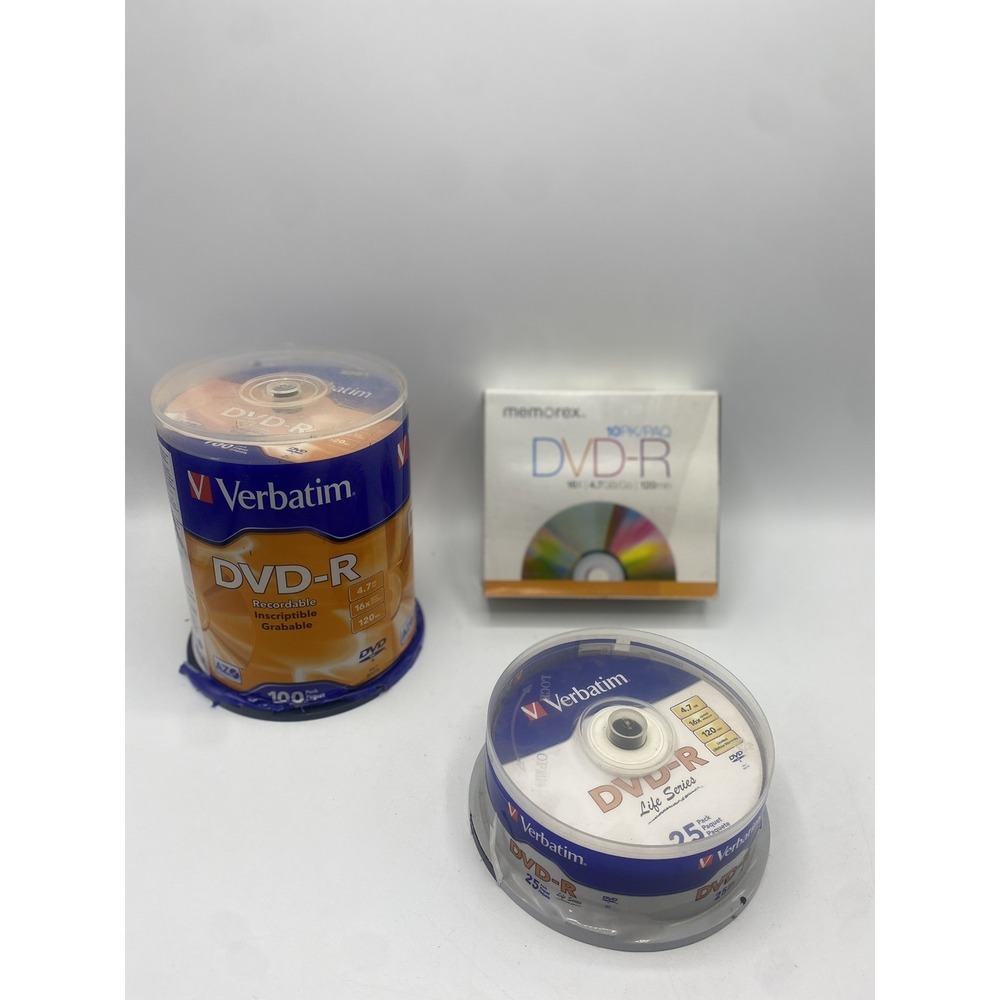 Lot Of Over 100 Blank DVD-R Discs Media 4.7GB 120Min